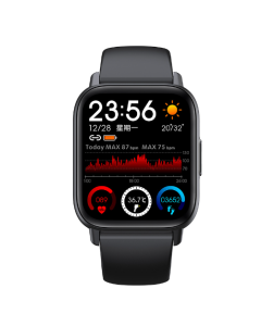 Smartwatch QS16PRO, 1,69" Skærm, Vandtæt, Pulsmåler, Søvnovervågning, Blodtryk, Bluetooth