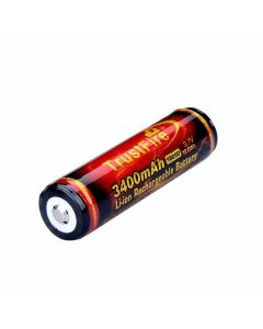 18650 genopladeligt batteri TrustFire, PCB, 3,7V, 3400mAh