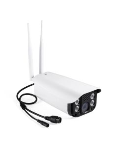 Utomhus FullHD 4G övervakningskamera, högtalarlarm, 2-vägskommunikation, 50 m IR mörkersyn, LED-strålkastare