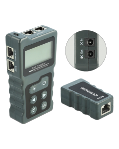 Delock LCD Kabel Tester RJ45 / PoE / DC