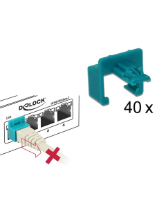 Delock RJ45 Secure Clip 40 styks sæt