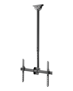 DELTACO kontorteleskopisk enkelt tv-loft,1060mm-1560mm,50kg,37"-70"