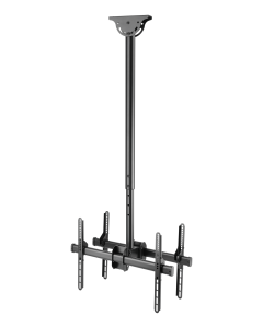 DELTACO kontorteleskopisk dobbelt tv-loft,1060mm-1560mm,45kg,37"-70"
