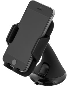 DELTACO Smartphone holder, justerbart beslag med sugekop, svar