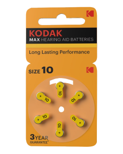 Kodak høreapparat P10 batteri (6 pakke)