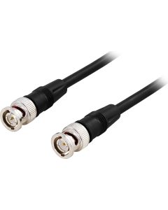 DELTACO koaksialt patchkabel, RG59, BNC ha-ha, 75 Ohm, 20m, sort
