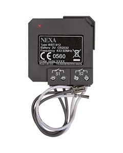 Nexa Trådløs 2-kanals sender til installation