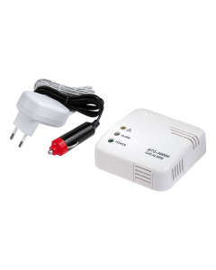 Nexa gasdetektor, hot wire, 12V, 85dB alarm, cig/230V, hvid