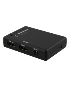 DELTACO HDMI splitter, 1x HDMI ind, 4x HDMI ud, 6,75 Gbit/s, sort