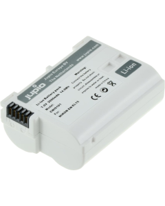 JUPIO-batteri til Nikon-kameraer, 2000 mAh, EN-EL15, hvid