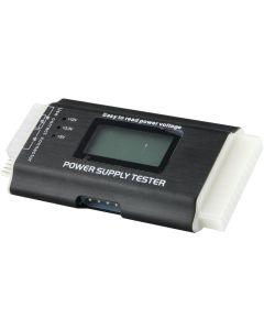 DeLOCK Strømforsyningstester med LCD, ATX12V, 24-pin, 4/8-pin, PCI-E, SATA