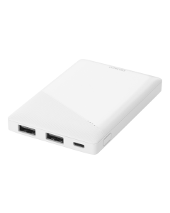 DELTACO powerbank 5000 mAh, 2x USB-A, Micro USB, sikkerhedsfunktioner