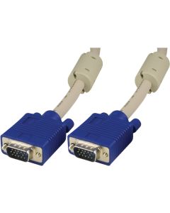 DELTACO skærmkabel RGB HD15ha-ha 5m, Pin-Pin, uden pin 9