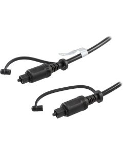 DELTACO optisk kabel til digital lyd, Toslink-Toslink, 2m