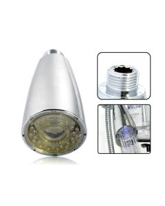 RGB LED Duschmunstycke - Drivs utan batterier