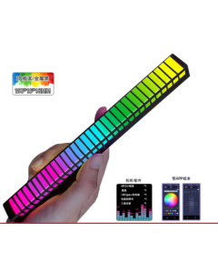 RGB LED Rhythm & Atmosfære lampe, LED Music lampe, batteridrevet, USB-C