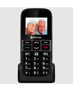 Senior / Pensionist mobiltelefon med tydelige knapper og lang batterilevetid, SOS knap