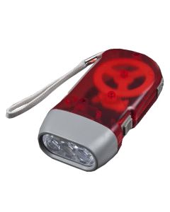 Håndbetjent lommelygte, dynamo, 3 LED&#39;er