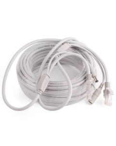 Förlängningssladd för Asgari 720Pro och PTZ-80IR G2 med ethernet, 30M, 12V