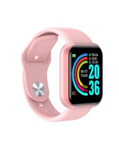 Smartur D20 Plus, Android, iOS, pulsmåler, skridttæller, blodtryk - Pink