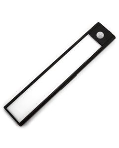 Sort LED strip med bevægelsessensor, magnetisk, kold/varm hvid, 20cm