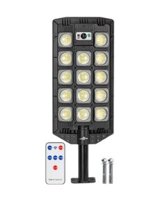 Kraftig LED projektør med sensor, bevægelsesdetektor, fjernbetjening, 364 LED&#39;er