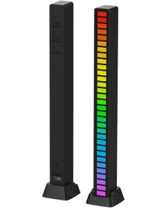 LED atmosfærelampe, musikstyret, LED Streamer, Ambience, iPhone/Android, batteridrevet, USB-C