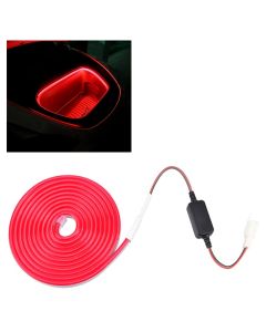 Forbelysning, Rød LED STRIP, Tesla Model Y/3 - Lys op foran