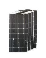 400W solpaneler, 4x100w, monokrystallinsk, markedsledende effekt, bøjelig