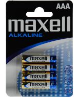 Maxell batterier, AAA (LR03), Alkaline, 1,5V, 4-pak