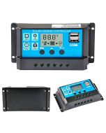 60A Solar controller 12/24V, PWM, Batterioplader, 2xUSB