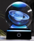 Saturn, Planetlampe, skrivebordsdekoration og natlampe, skiftende & fast lys