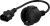 DELTACO enhedsadapter, IEC C14 han til CEE 7/4 (Schuko) hun, 0,2m