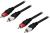 DELTACO Audio kabel, 2xRCA ha - ha, 10m