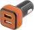 STREETZ biloplader, 2x USB-port, 12-18V til 5V 4.4A USB, sort/orange