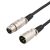 DELTACO XLR lydkabel, 3-benet ha - 3-benet ho, 3m, sort