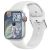 Hvidt Smart ur, Bluetooth, Android / iOS, Touch screen, bluetooth, aktivitetsarmbånd