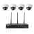 Dahua overvågningspakke, 4 WIFI Full HD IP-kameraer + WIFI NVR, IP67/IK10, 30m IR, 1 TB