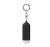 Bærbar personalarm/overfaldsalarm med LED-lampe - Sort 